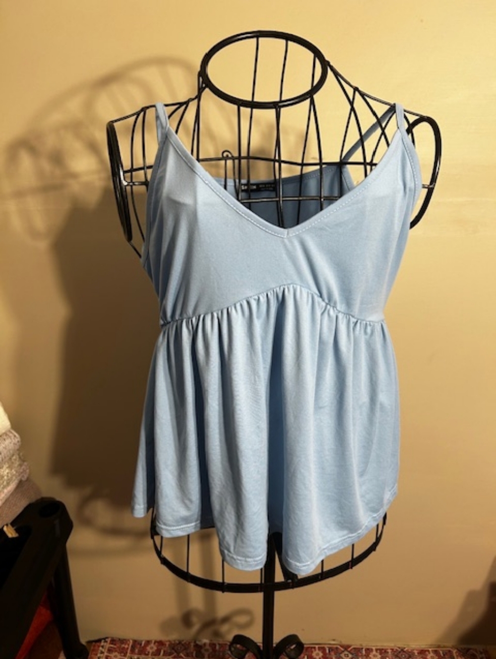Size medium  blue tee t  shirt tank top womens